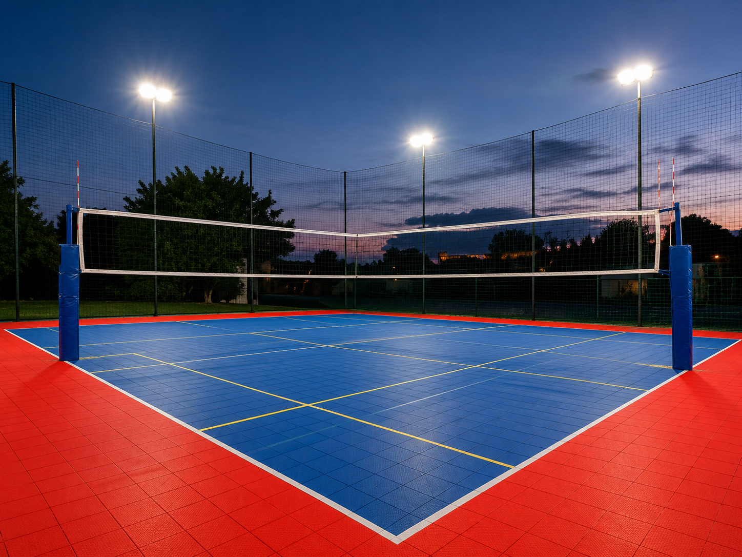 Cancha de v&oacute;ley principal